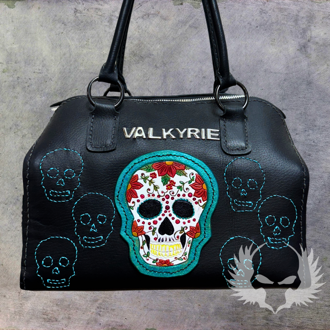 Leather Skull Bag