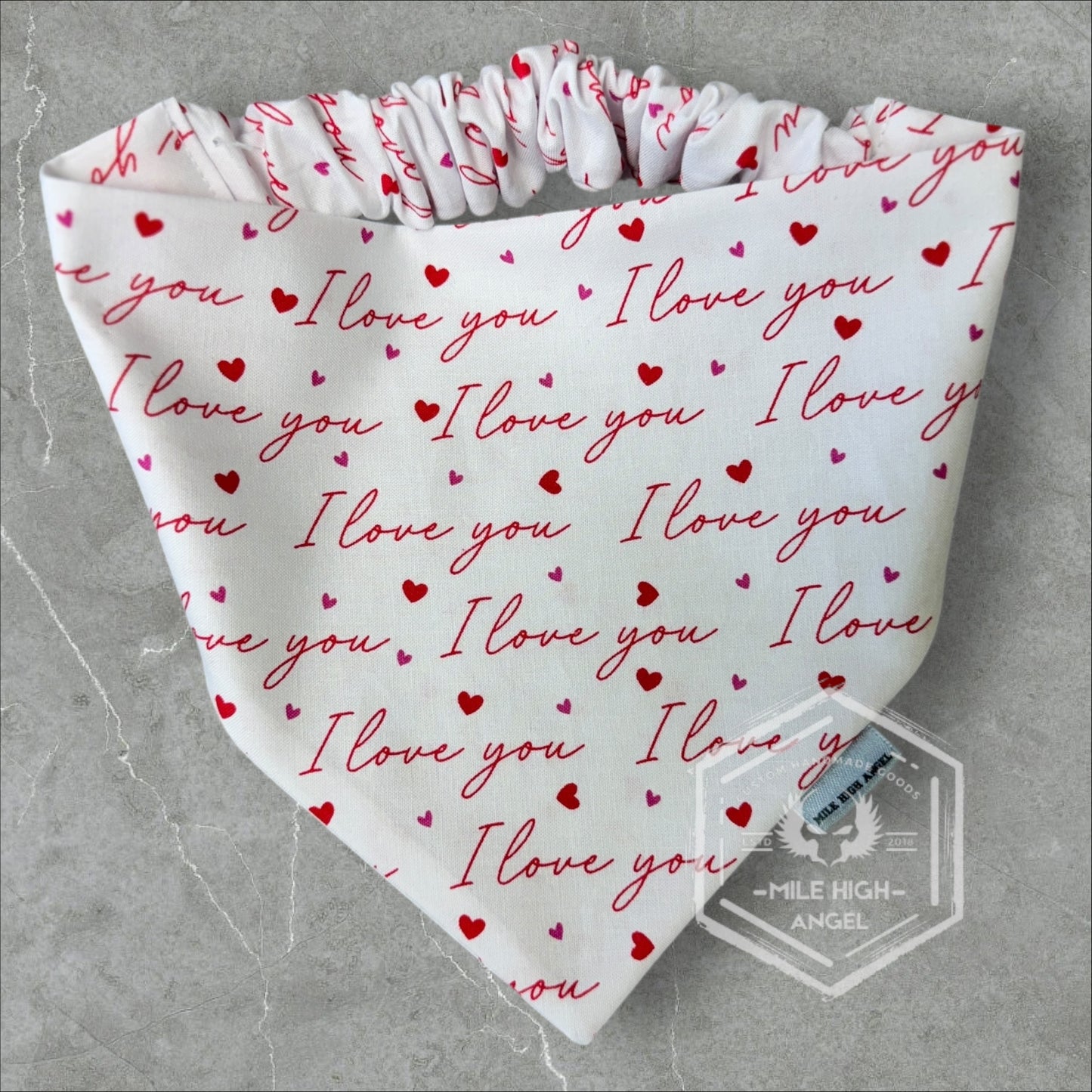 I Love You Dog Bandana