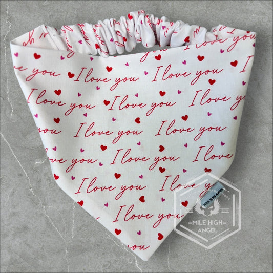 I Love You Dog Bandana